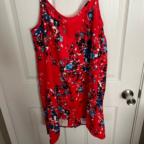 Colorful Front-Button Mini Dress - Picture 3 of 3